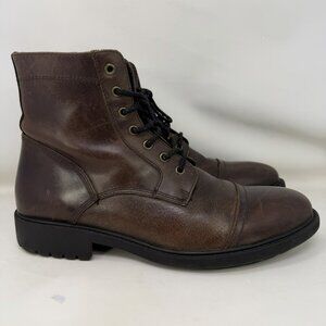 Frye and Co. Cody Leather Side Zip Ankle Boots Brown Mens Size 12